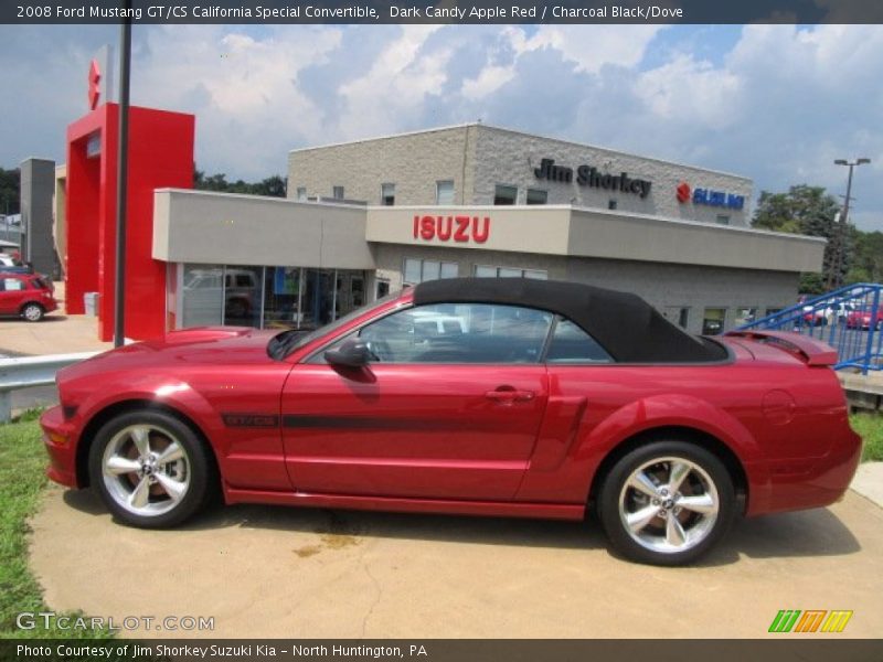 Dark Candy Apple Red / Charcoal Black/Dove 2008 Ford Mustang GT/CS California Special Convertible