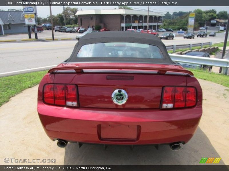 Dark Candy Apple Red / Charcoal Black/Dove 2008 Ford Mustang GT/CS California Special Convertible