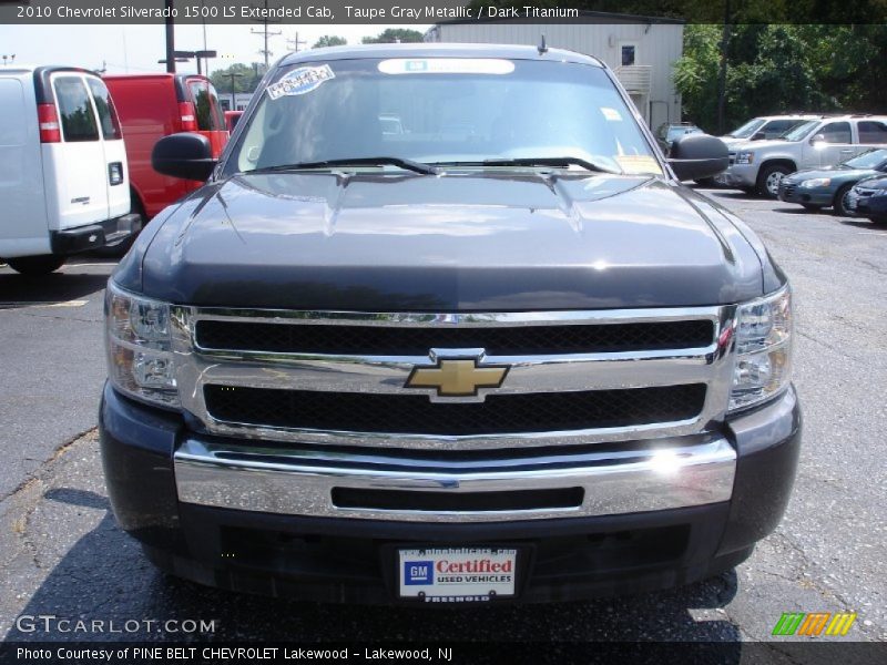 Taupe Gray Metallic / Dark Titanium 2010 Chevrolet Silverado 1500 LS Extended Cab