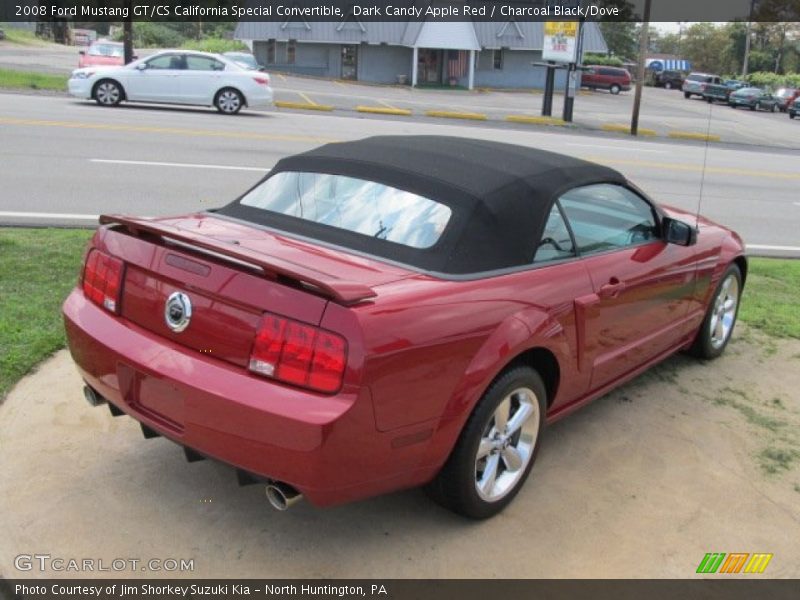 Dark Candy Apple Red / Charcoal Black/Dove 2008 Ford Mustang GT/CS California Special Convertible