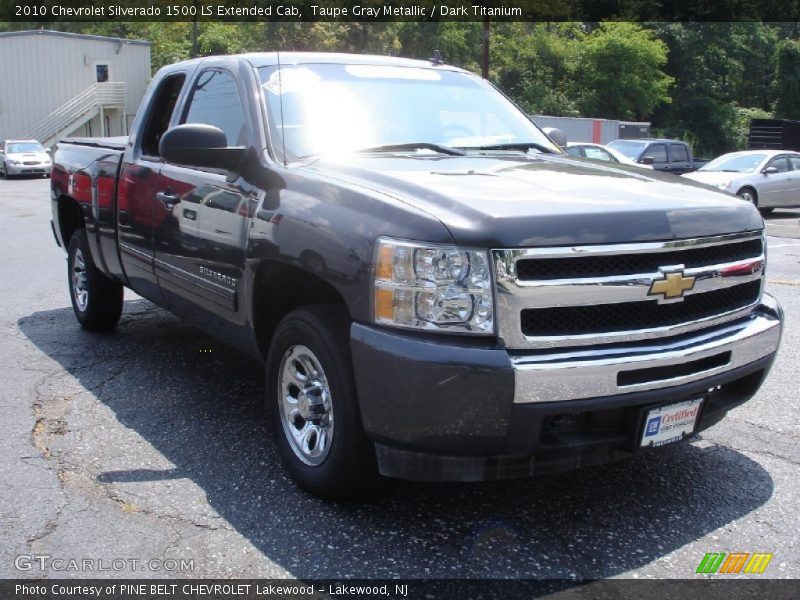 Taupe Gray Metallic / Dark Titanium 2010 Chevrolet Silverado 1500 LS Extended Cab