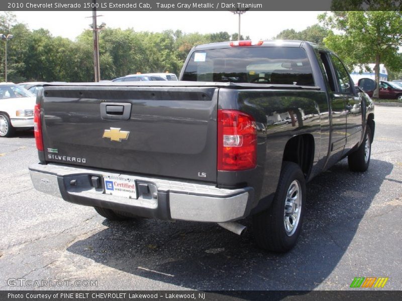 Taupe Gray Metallic / Dark Titanium 2010 Chevrolet Silverado 1500 LS Extended Cab
