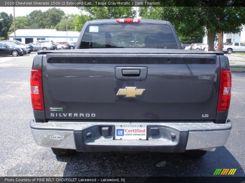 Taupe Gray Metallic / Dark Titanium 2010 Chevrolet Silverado 1500 LS Extended Cab