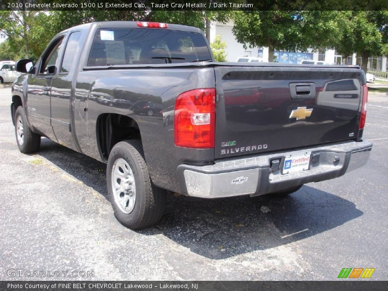Taupe Gray Metallic / Dark Titanium 2010 Chevrolet Silverado 1500 LS Extended Cab