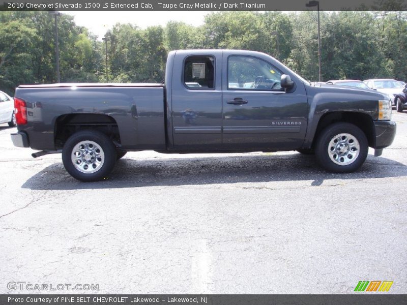 Taupe Gray Metallic / Dark Titanium 2010 Chevrolet Silverado 1500 LS Extended Cab