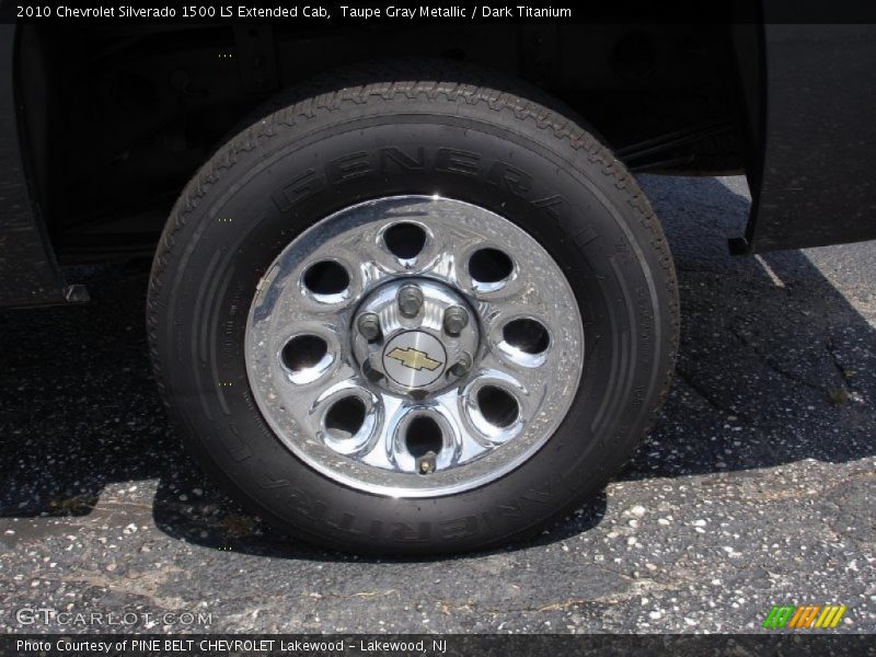 Taupe Gray Metallic / Dark Titanium 2010 Chevrolet Silverado 1500 LS Extended Cab