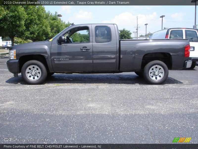 Taupe Gray Metallic / Dark Titanium 2010 Chevrolet Silverado 1500 LS Extended Cab