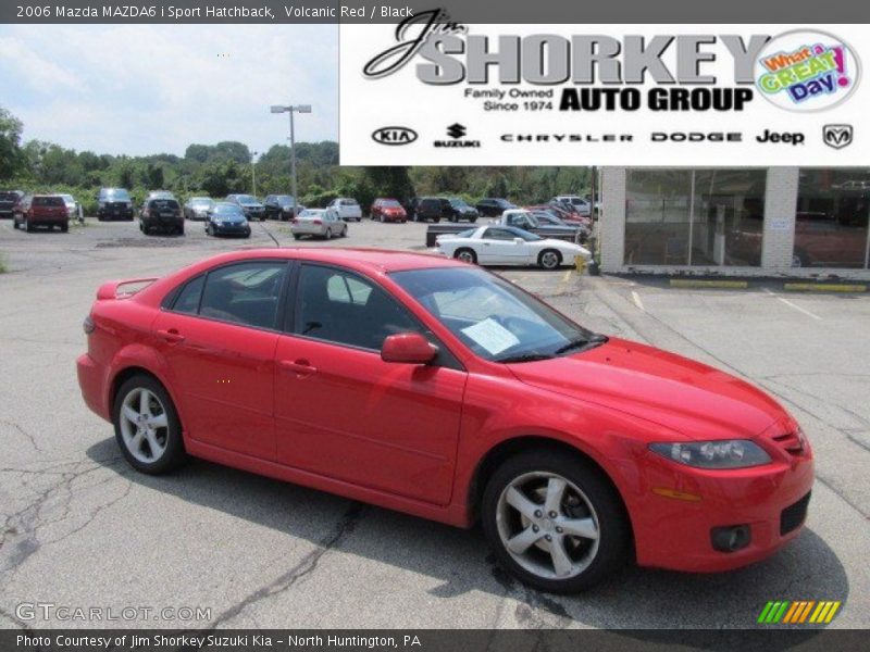 Volcanic Red / Black 2006 Mazda MAZDA6 i Sport Hatchback