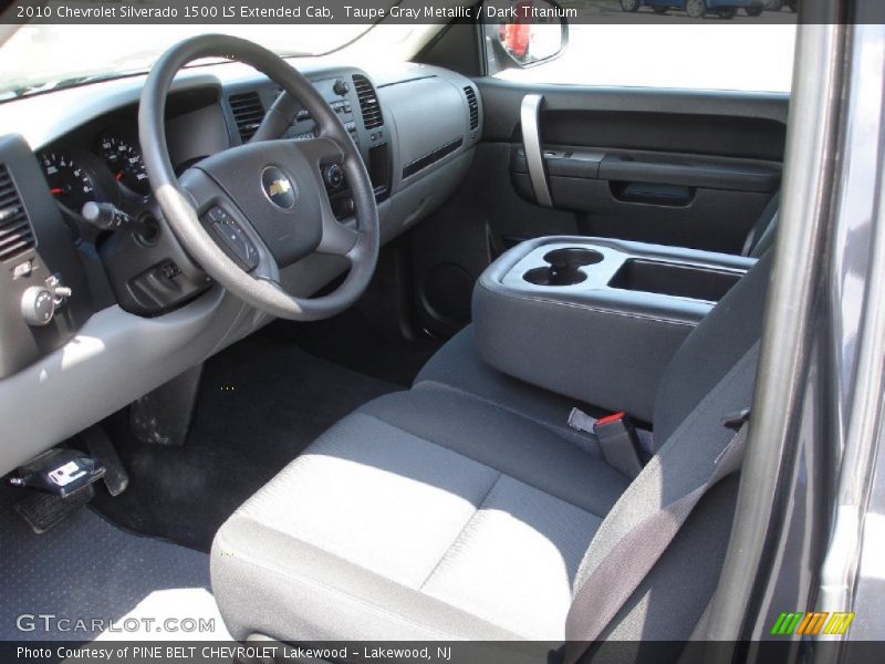 Taupe Gray Metallic / Dark Titanium 2010 Chevrolet Silverado 1500 LS Extended Cab