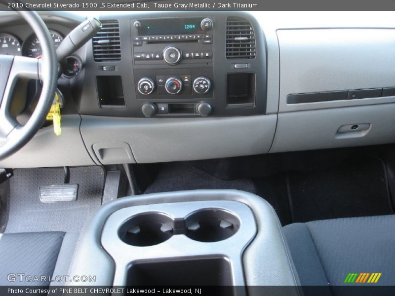 Taupe Gray Metallic / Dark Titanium 2010 Chevrolet Silverado 1500 LS Extended Cab