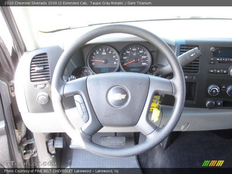 Taupe Gray Metallic / Dark Titanium 2010 Chevrolet Silverado 1500 LS Extended Cab