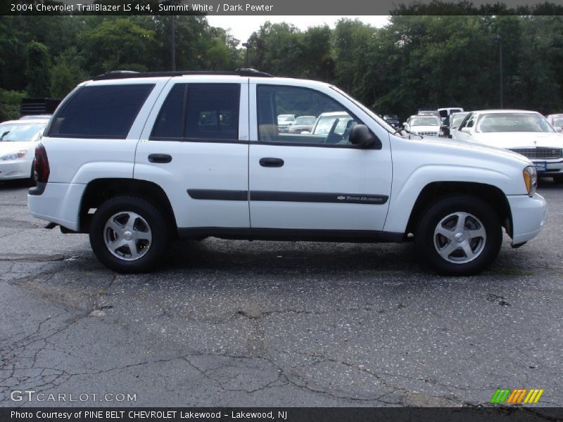 Summit White / Dark Pewter 2004 Chevrolet TrailBlazer LS 4x4