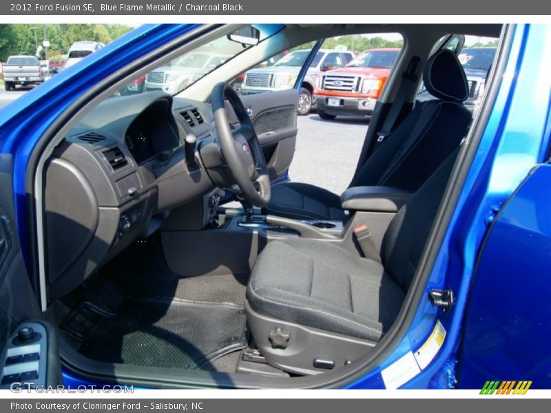 Blue Flame Metallic / Charcoal Black 2012 Ford Fusion SE