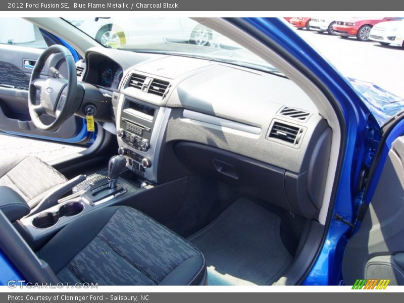 Blue Flame Metallic / Charcoal Black 2012 Ford Fusion SE