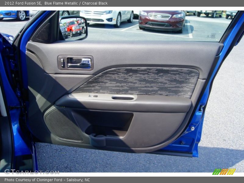 Blue Flame Metallic / Charcoal Black 2012 Ford Fusion SE