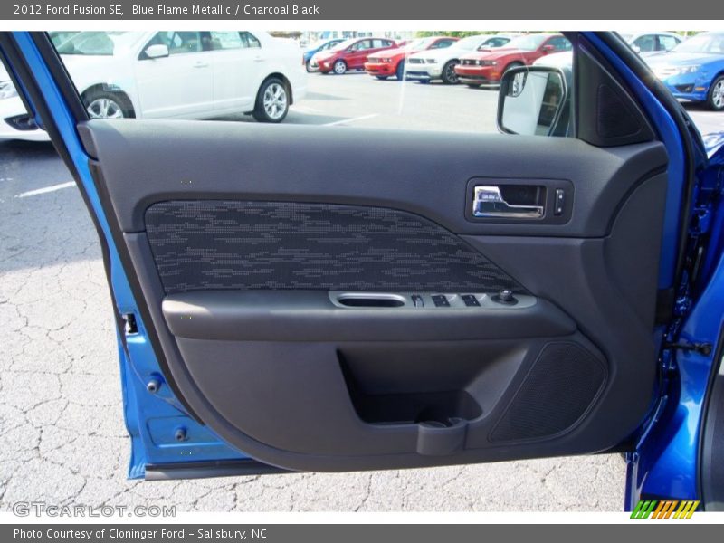 Blue Flame Metallic / Charcoal Black 2012 Ford Fusion SE