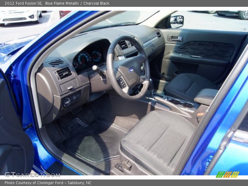 Blue Flame Metallic / Charcoal Black 2012 Ford Fusion SE