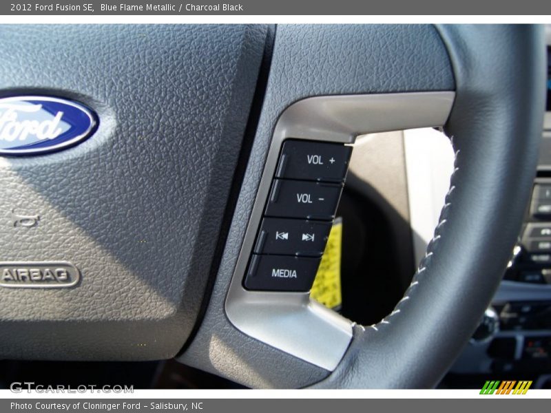 Blue Flame Metallic / Charcoal Black 2012 Ford Fusion SE