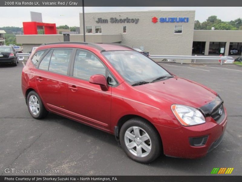 Volcanic Red / Gray 2008 Kia Rondo LX