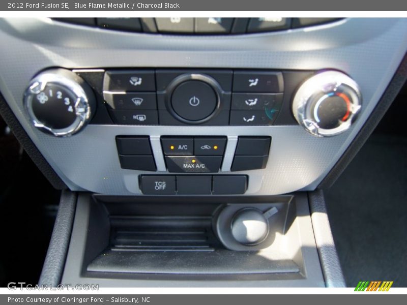 Blue Flame Metallic / Charcoal Black 2012 Ford Fusion SE