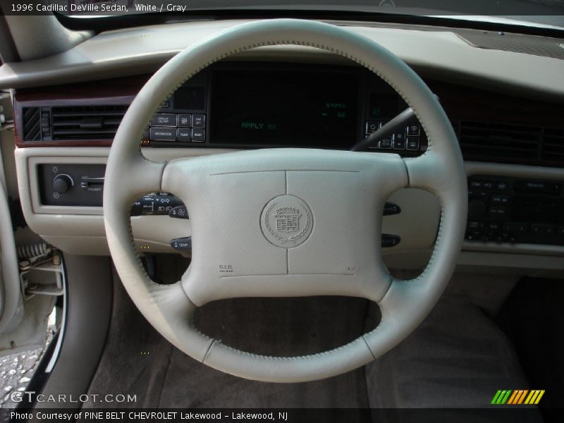 White / Gray 1996 Cadillac DeVille Sedan