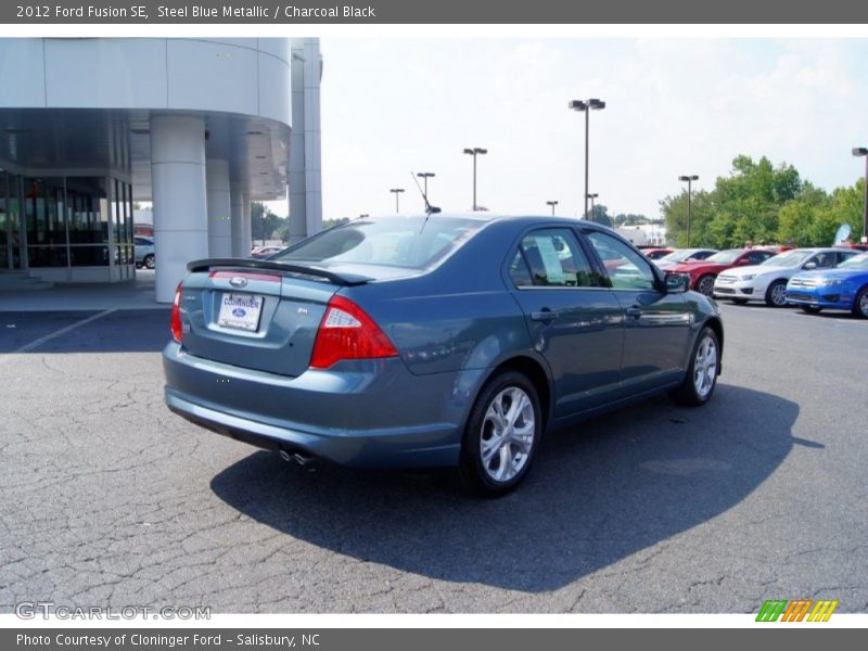 Steel Blue Metallic / Charcoal Black 2012 Ford Fusion SE