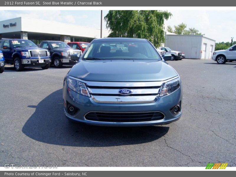 Steel Blue Metallic / Charcoal Black 2012 Ford Fusion SE