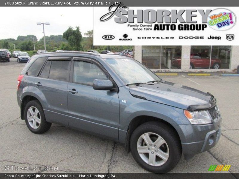 Azure Grey Metallic / Black 2008 Suzuki Grand Vitara Luxury 4x4