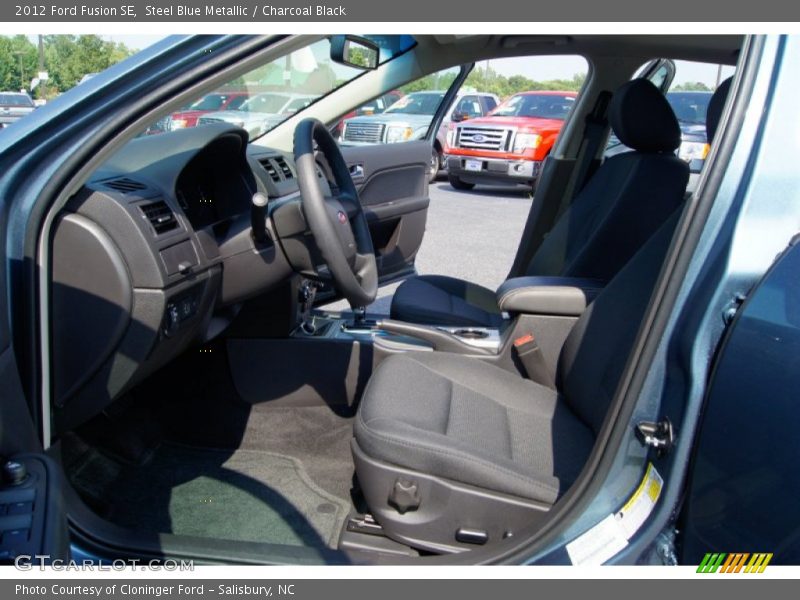 Steel Blue Metallic / Charcoal Black 2012 Ford Fusion SE