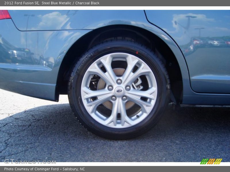 Steel Blue Metallic / Charcoal Black 2012 Ford Fusion SE