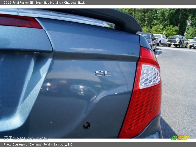 Steel Blue Metallic / Charcoal Black 2012 Ford Fusion SE