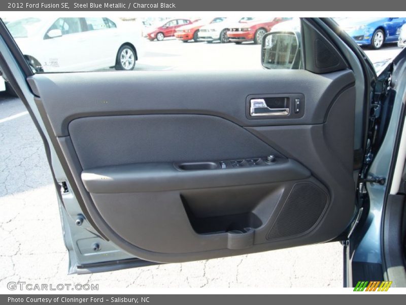 Steel Blue Metallic / Charcoal Black 2012 Ford Fusion SE