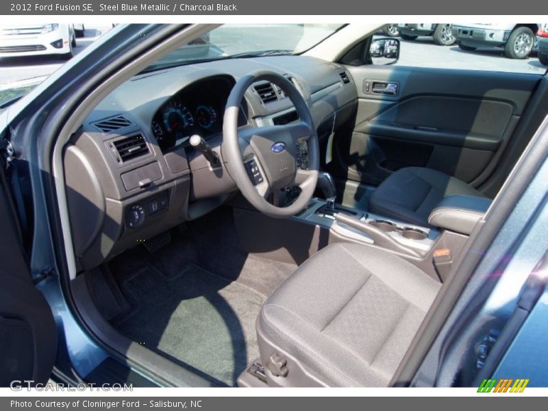 Steel Blue Metallic / Charcoal Black 2012 Ford Fusion SE