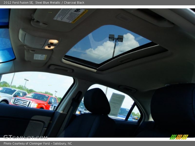 Steel Blue Metallic / Charcoal Black 2012 Ford Fusion SE