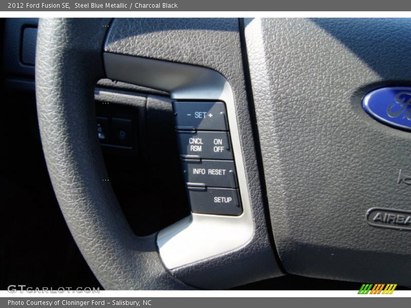 Steel Blue Metallic / Charcoal Black 2012 Ford Fusion SE