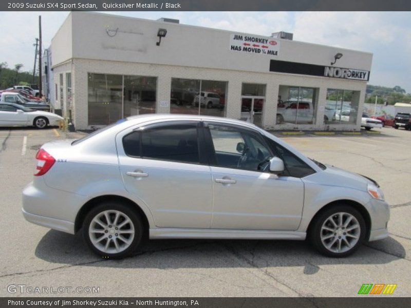 Quicksilver Metallic / Black 2009 Suzuki SX4 Sport Sedan