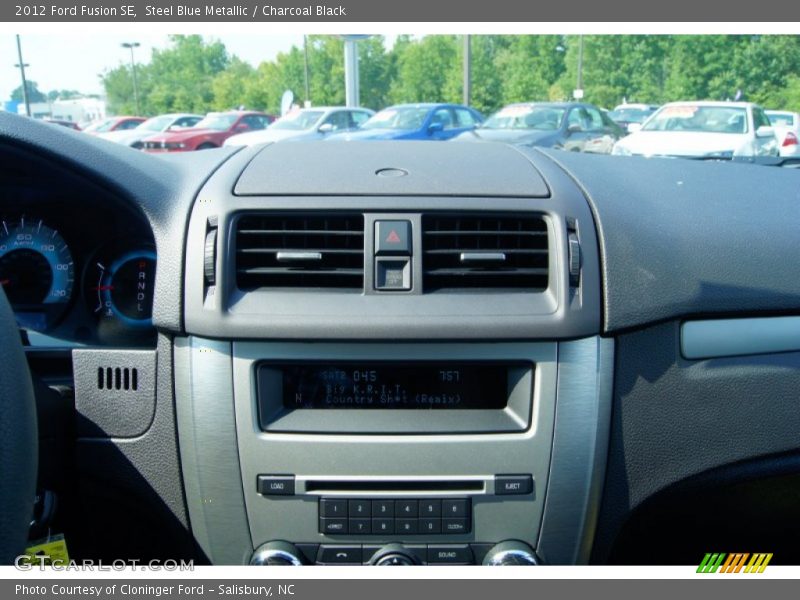 Steel Blue Metallic / Charcoal Black 2012 Ford Fusion SE