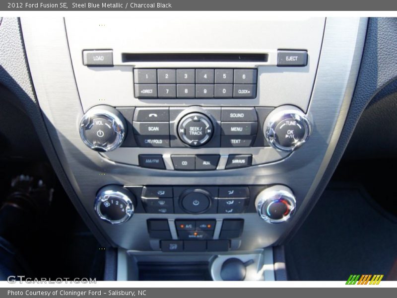 Steel Blue Metallic / Charcoal Black 2012 Ford Fusion SE