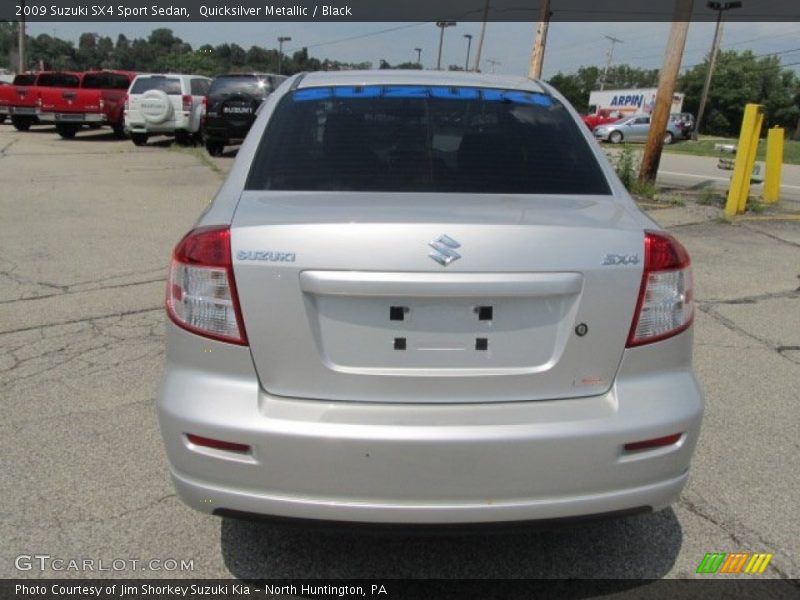 Quicksilver Metallic / Black 2009 Suzuki SX4 Sport Sedan