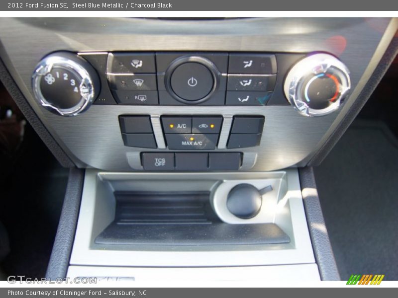 Steel Blue Metallic / Charcoal Black 2012 Ford Fusion SE