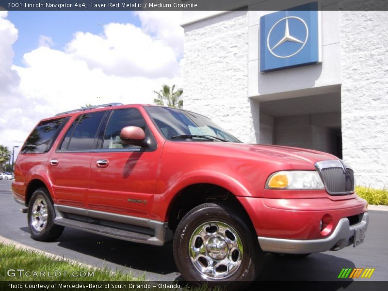 Laser Red Metallic / Medium Graphite 2001 Lincoln Navigator 4x4