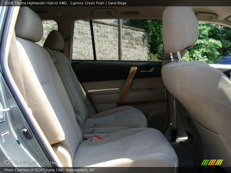 Cypress Green Pearl / Sand Beige 2008 Toyota Highlander Hybrid 4WD