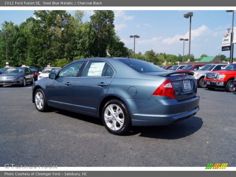 Steel Blue Metallic / Charcoal Black 2012 Ford Fusion SE