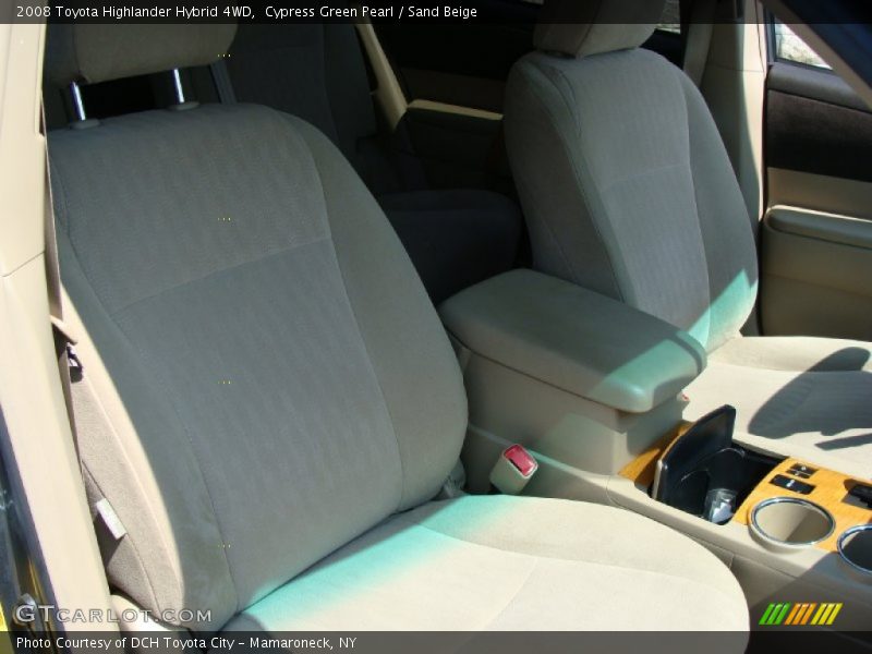 Cypress Green Pearl / Sand Beige 2008 Toyota Highlander Hybrid 4WD