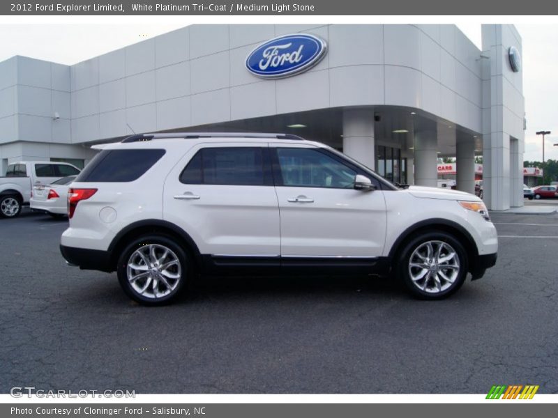  2012 Explorer Limited White Platinum Tri-Coat