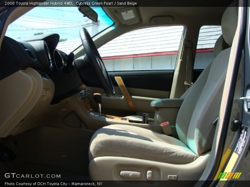 Cypress Green Pearl / Sand Beige 2008 Toyota Highlander Hybrid 4WD