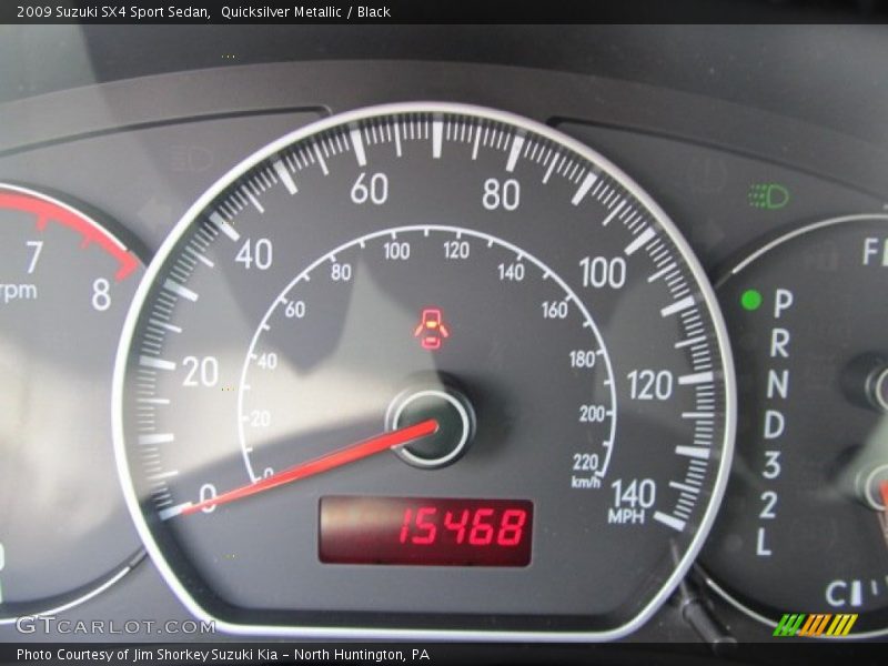 Quicksilver Metallic / Black 2009 Suzuki SX4 Sport Sedan