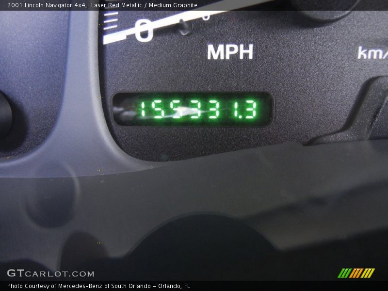 Laser Red Metallic / Medium Graphite 2001 Lincoln Navigator 4x4