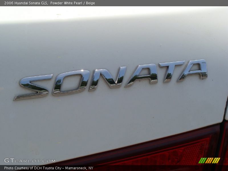 Powder White Pearl / Beige 2006 Hyundai Sonata GLS