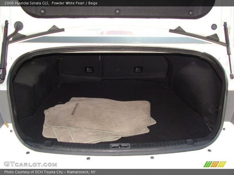 Powder White Pearl / Beige 2006 Hyundai Sonata GLS